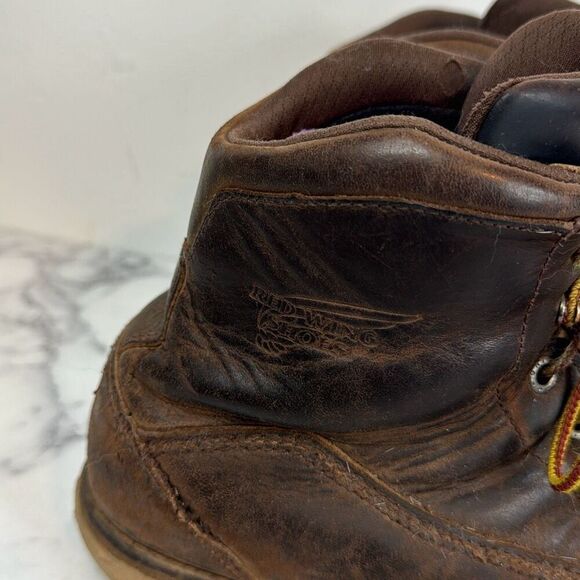 Red Wing Brown Moc Boots 8 - Picture 2 of 8